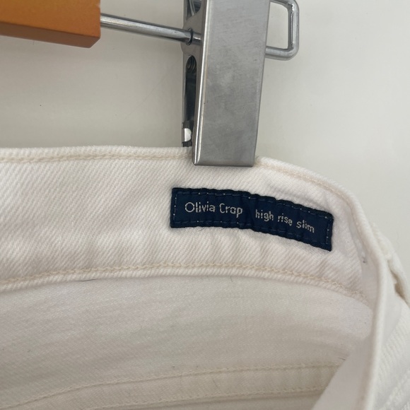 Citizens Of Humanity Olivia Crop White High Rise Slim Jeans - Picture 3 of 8